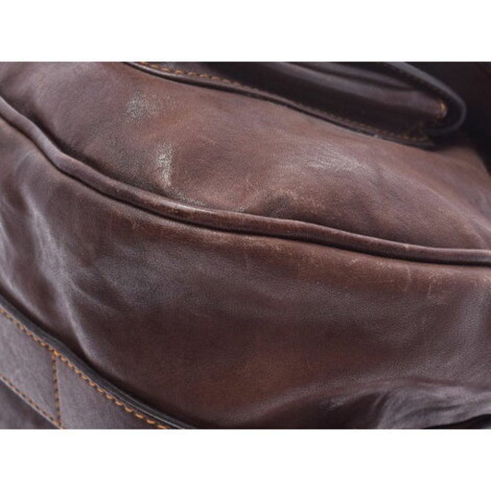 Dior Gaucho Brown Calf Semi Shoulder Bag CHRISTIAN - Picture 7 of 12
